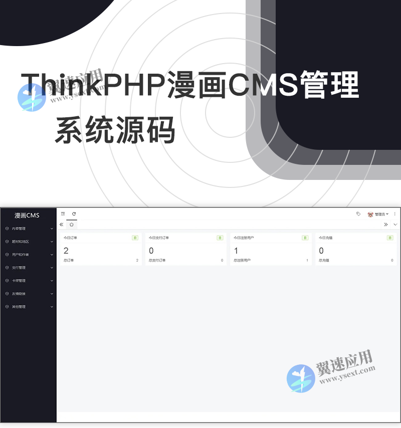 ThinkPHP漫画CMS管理系统源码